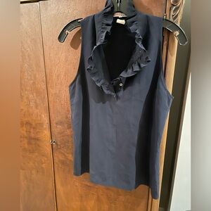 Kors Michael Kors Navy silk top Sz. M